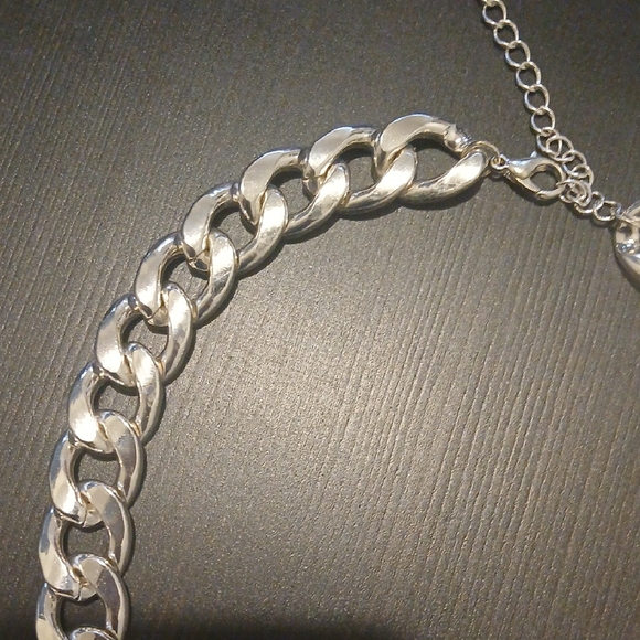 Silver Chain Necklace and Bracelet Set - Picture 3 of 9